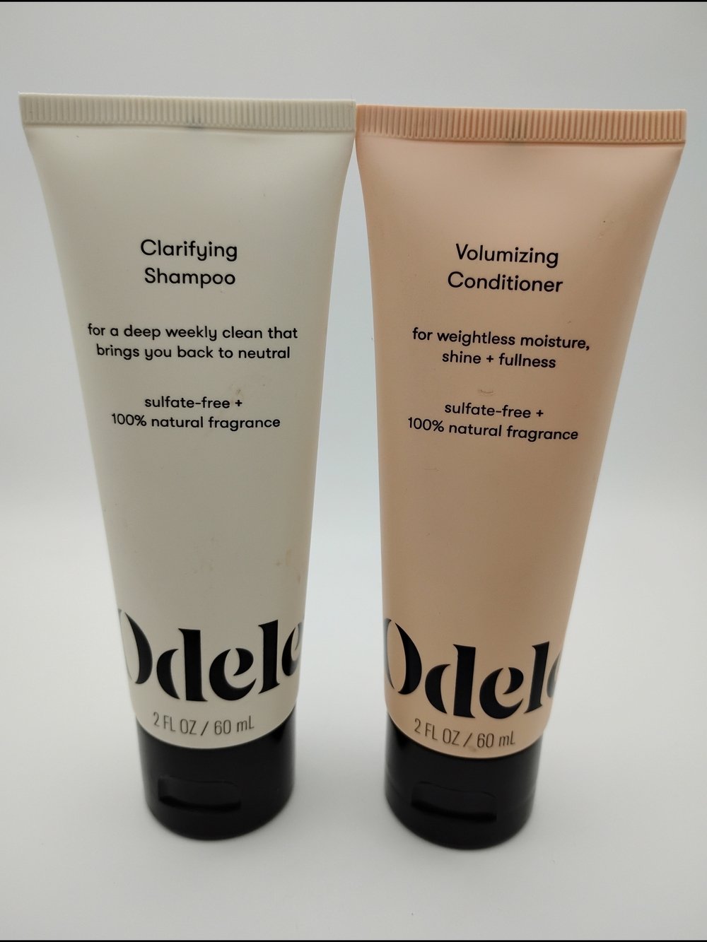 Odele Clarifying Shampoo And Odele Volumizing Conditioner. 